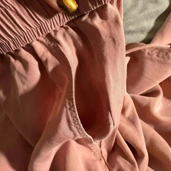 Ann Taylor loft women’s elastic waist casual pants blush pink size M - Picture 6 of 7
